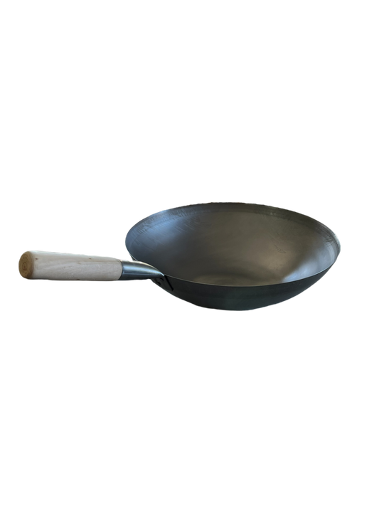 Wok 400mm Wooden Handle